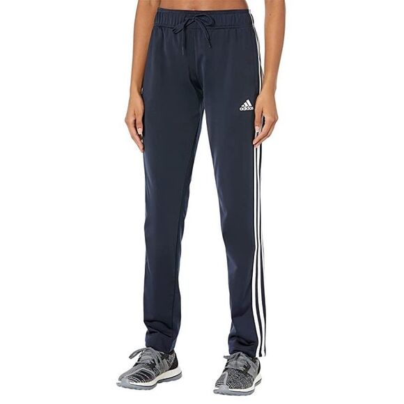 Adidas Women S Primegreen Essentials Warm-up Slim Tapered 3-Stripes Tracksuit Bo - Picture 1 of 3